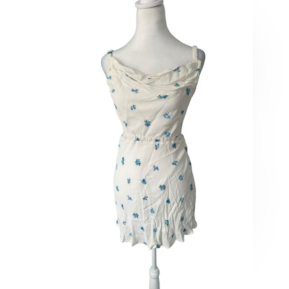 Sky to Moon Mini Dress Floral Bridal Engagement Fairycore Honeymoon Size Small - Picture 2 of 11